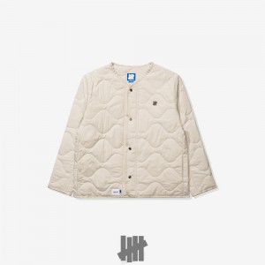 Undefeated Undftd UNDEFEATED QUILTED LINER JACKET Oberbekleidung Khaki | HCWKU-6493