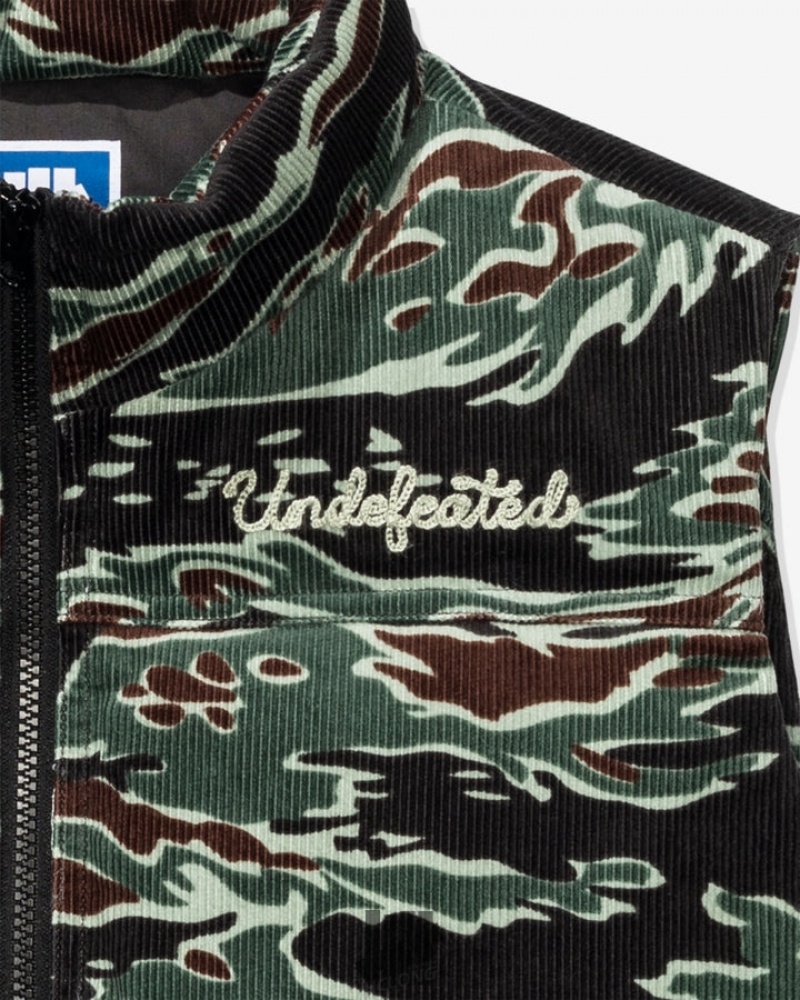 Undefeated Undftd UNDEFEATED CORD VEST Oberbekleidung Camouflage | WANDK-0136